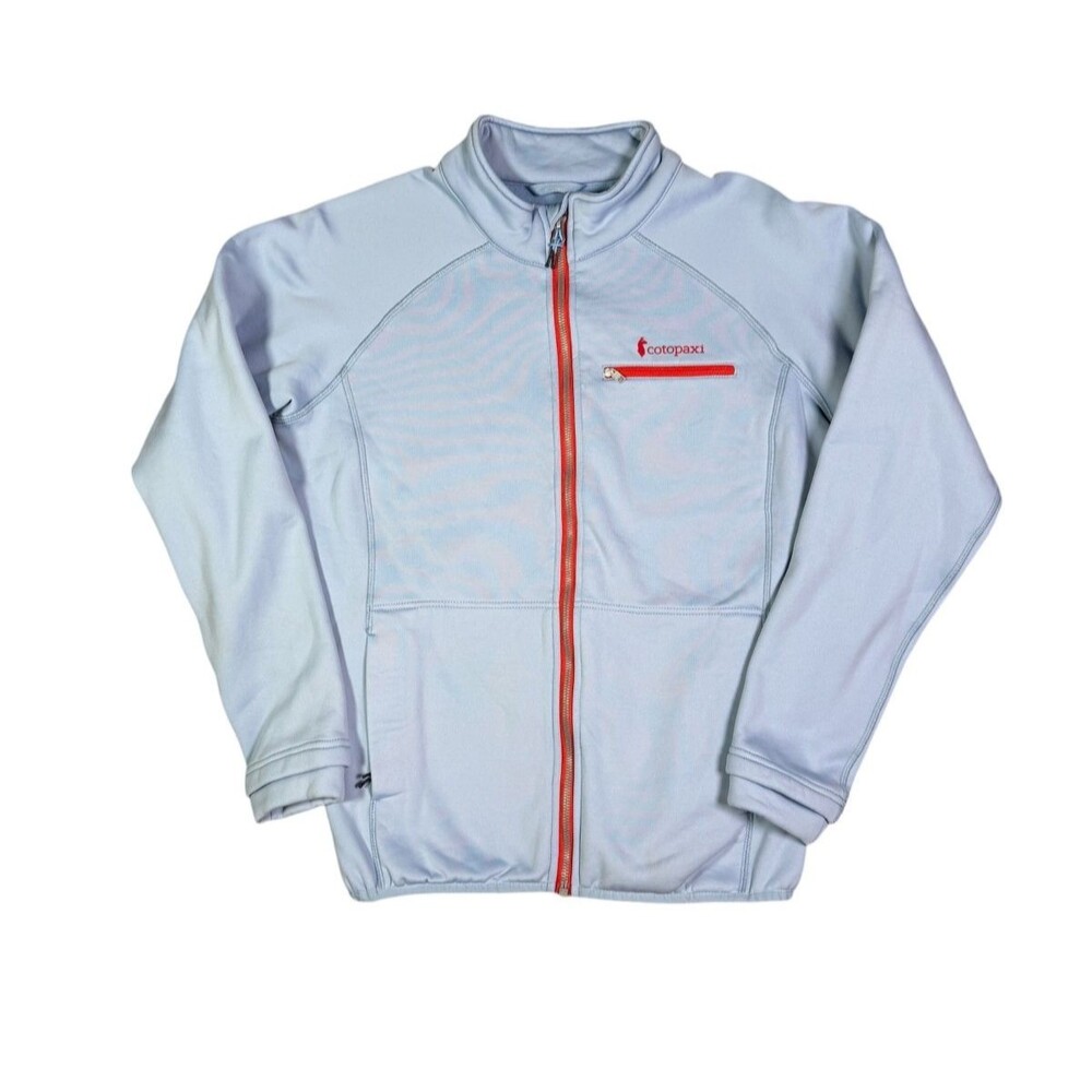 Cotopaxi Fleece Full Zip Stretch Jacket Light Blue Women's L Outdoor